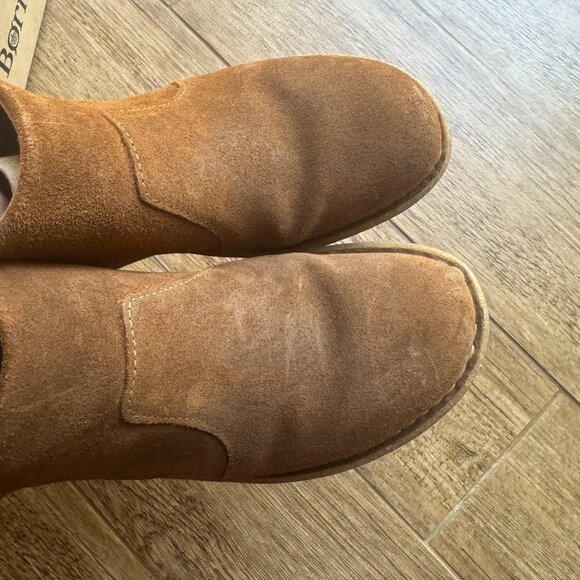 BORN Viana Boots Women's Size 8 Brown Glazed Ginger Wedge Bootie BR0065257 Zip - Picture 11 of 12